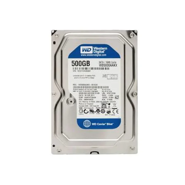 حافظه اچ دی دی اینترنال وسترن دیجیتال مدل آبی ظرفیت 500 گیگابایت استوک